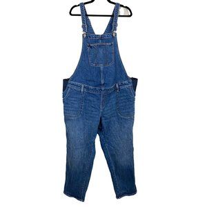 Old Navy Maternity 18 Shorts Bib Overalls Jeans Denim  Stretch Waist